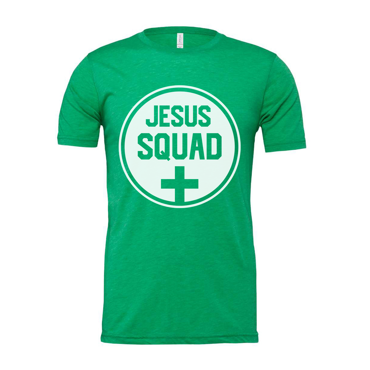 Unisex Jesus Squad Circle Logo T Shirt Christian Tee