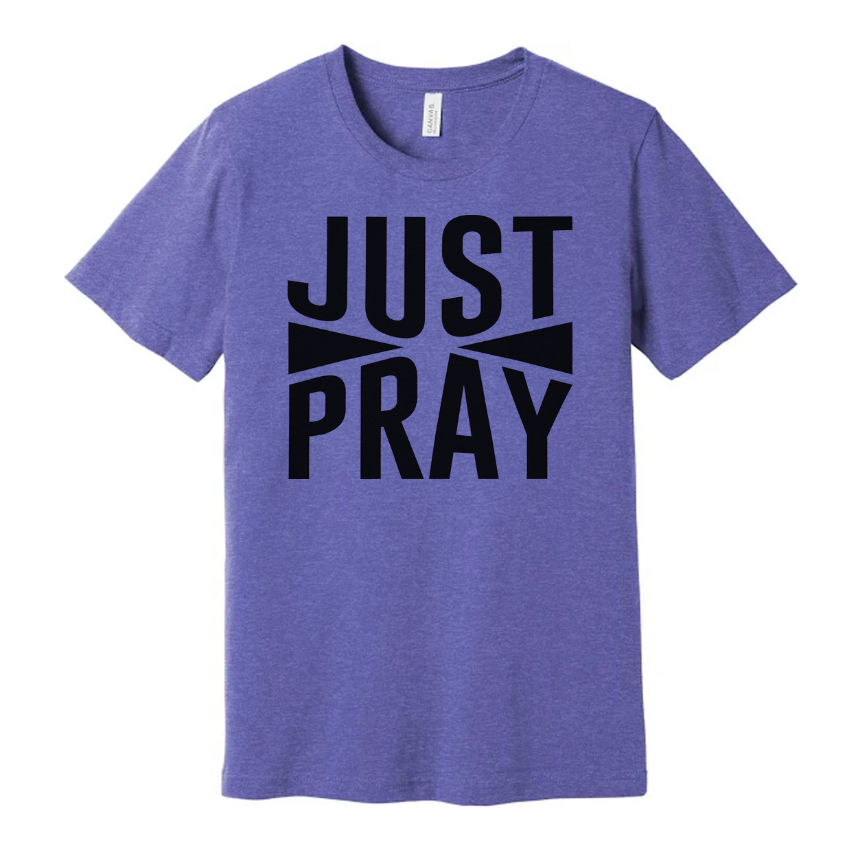 Just Pray Graphic T Shirt for Christians Unisex Faith Inspired Prayer Tee for Everyday Wear