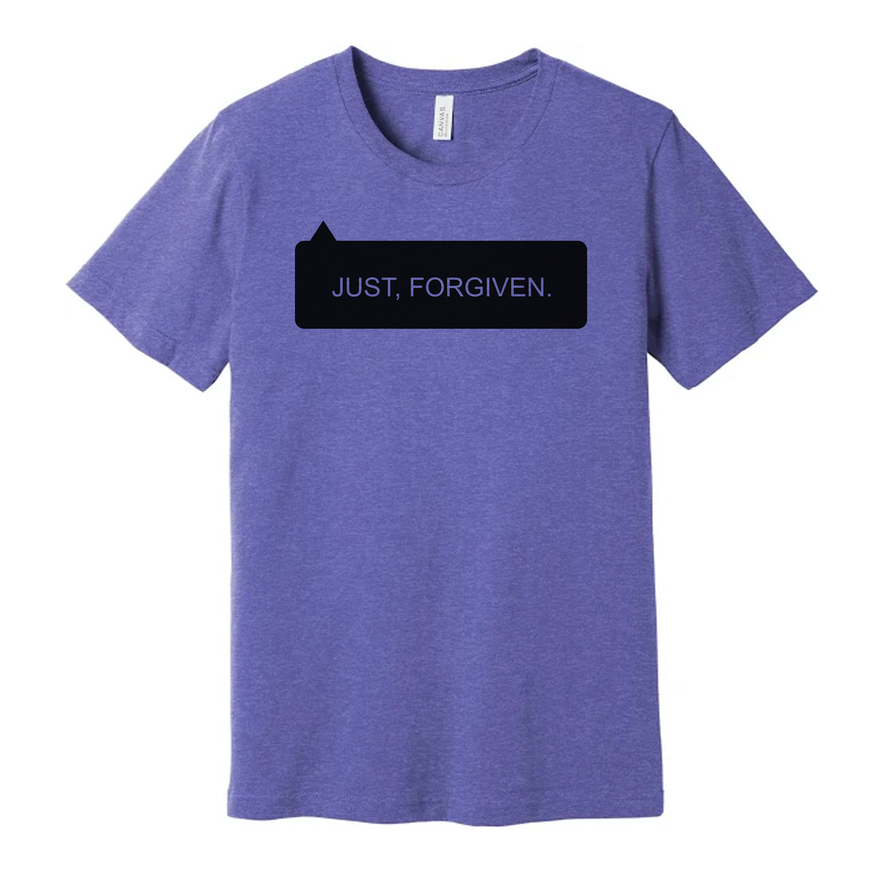 Christian Unisex T Shirt With Just, Forgiven Front Graphic Print For Everyday Wear