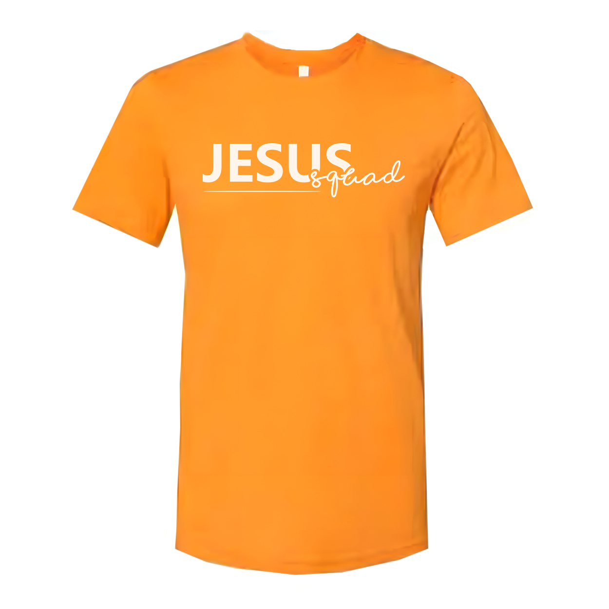 Jesus Squad Graphic Tee Unisex Christian Faith Shirt Short Sleeve Crew Neck Casual Everyday Wear