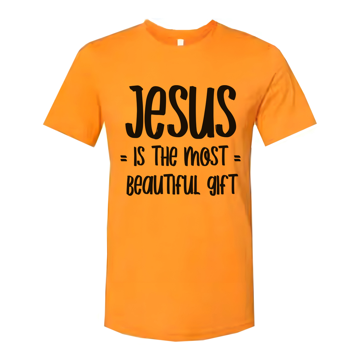 Jesus Is The Most Beautiful Gift Graphic T Shirt For Christians Unisex Apparel And Everyday Wear