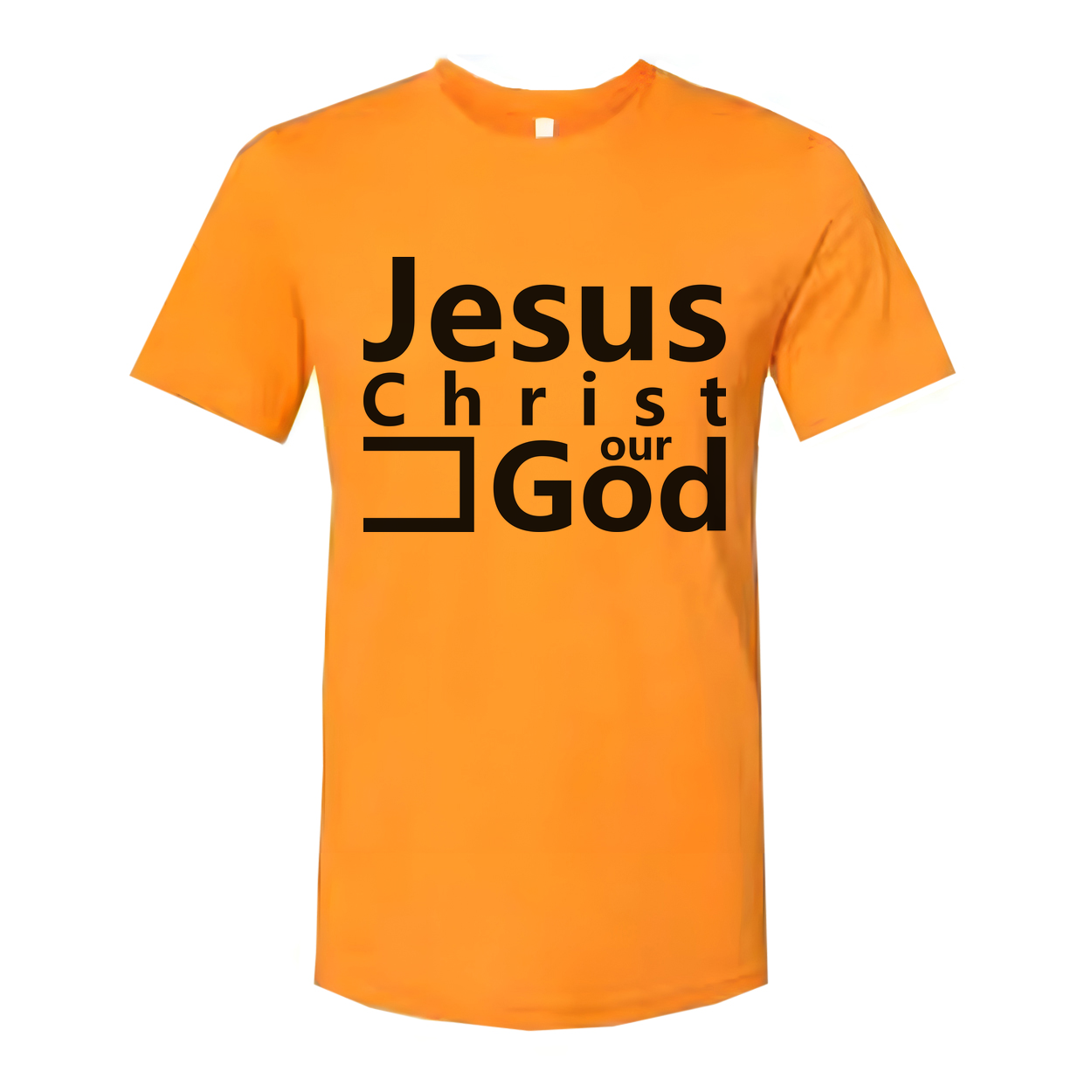 Unisex Christian T Shirt Featuring Jesus Christ Our God Artwork Graphic Tee For Faith and Belief
