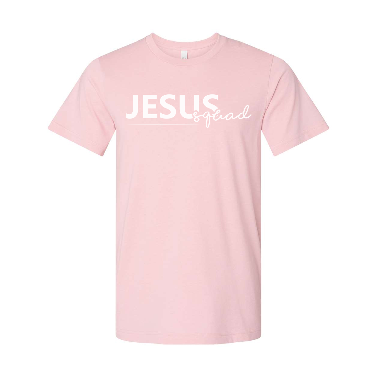 Jesus Squad Graphic Tee Unisex Christian Faith Shirt Short Sleeve Crew Neck Casual Everyday Wear