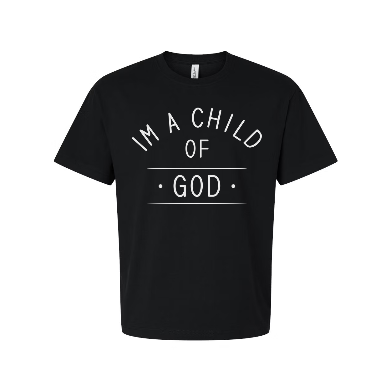Unisex Christian T Shirt With I Am A Child Of God Arch Text Design Graphic Tee Soft Fabric