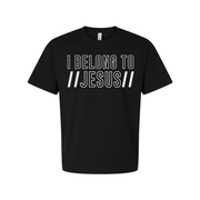 Unisex Christian T Shirt With I Belong To Jesus Typography Across Chest For Daily Wear