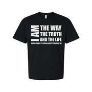 Christian Unisex T Shirt I Am The Way The Truth And The Life Graphic Tee Biblical Quote Tee For Men And Women