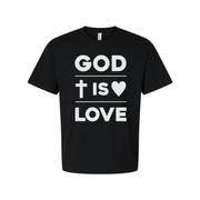 Unisex Christian T Shirt With God Is Love Graphic Design Tee For Faith Enthusiasts And Everyday Wear