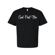 God First Bro Unisex Short Sleeve Crew Neck Tee With Script Typography Christian Design