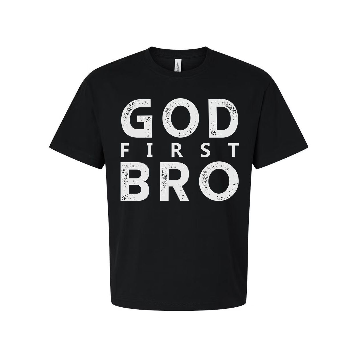 God First Bro Graphic Tee For Christians Unisex Short Sleeve Shirt Made For Everyday Faith Wear