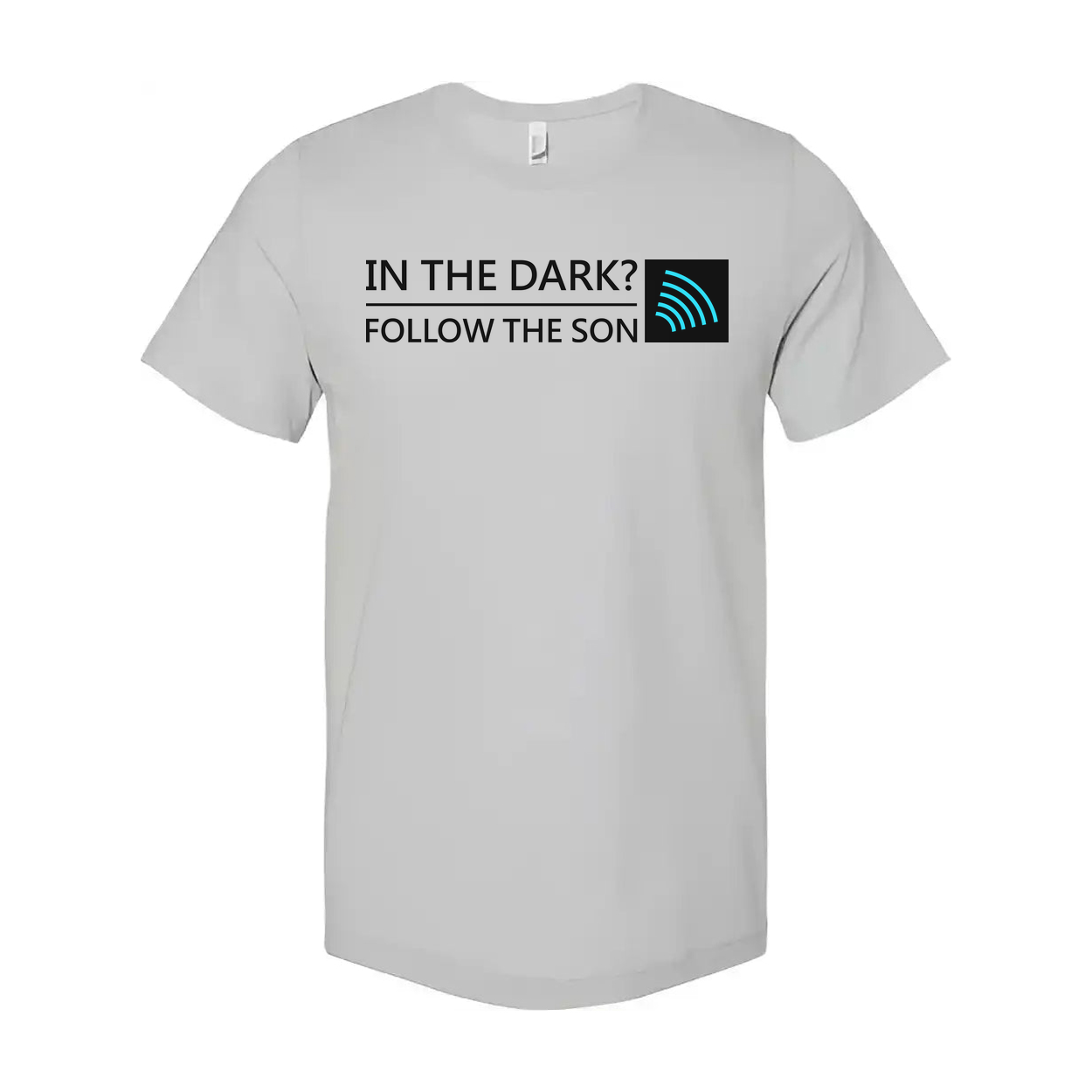 Unisex Christian T Shirt With In The Dark Follow The Son Graphic And Icon Tee Bold