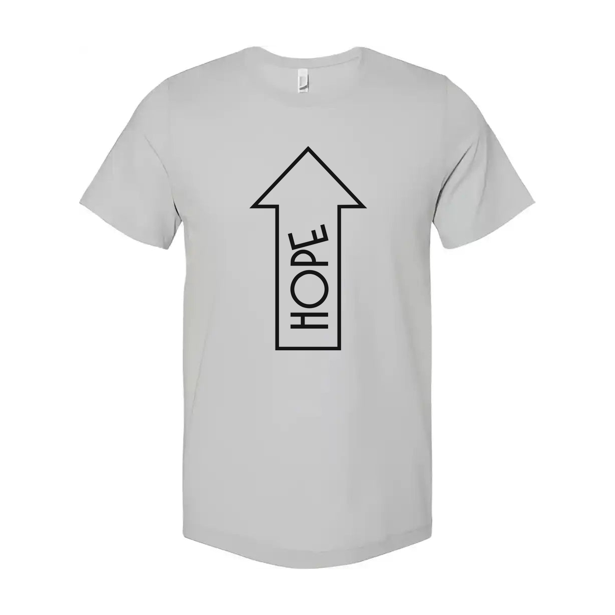 Unisex Christian Tee With Hope Arrow Graphic