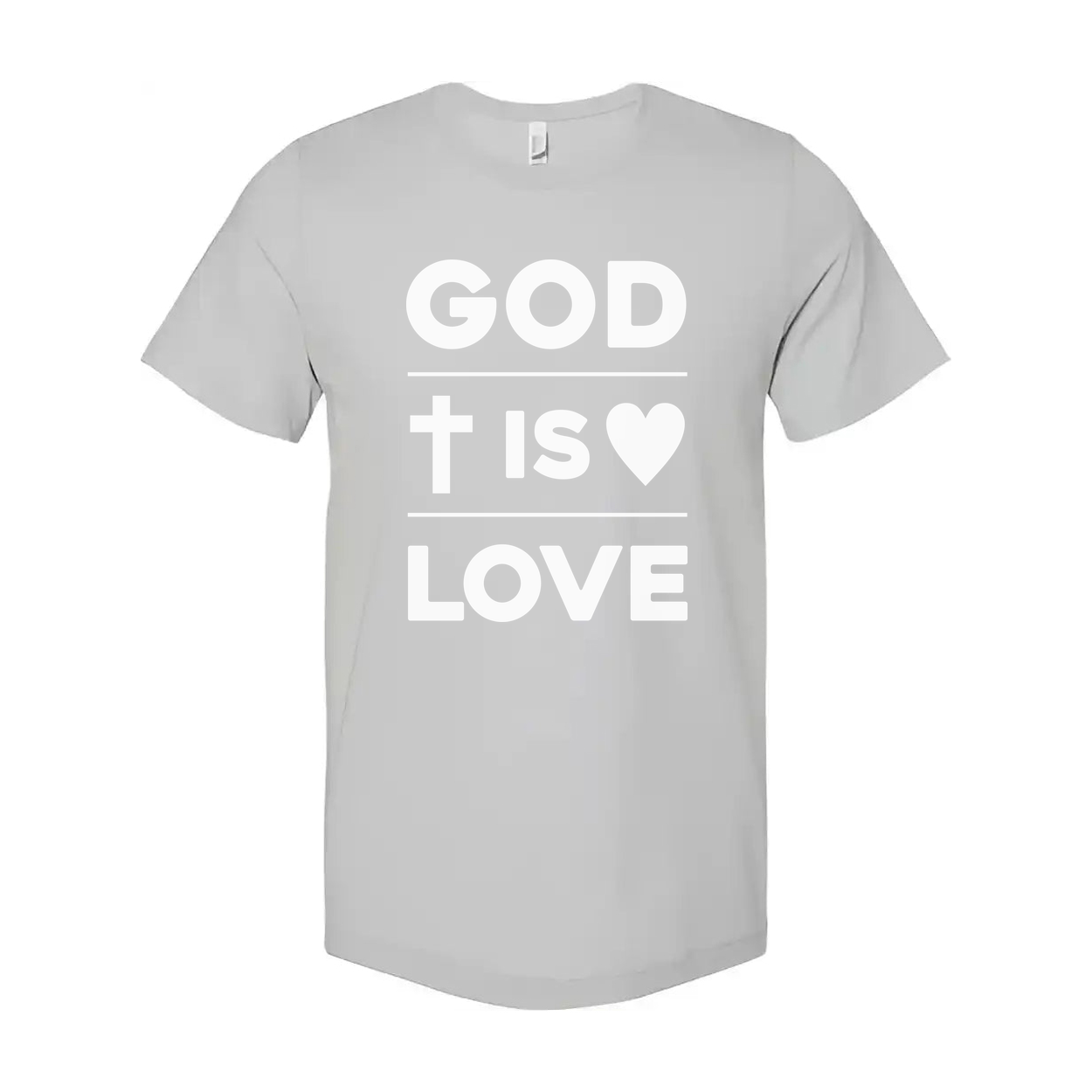Unisex Christian T Shirt With God Is Love Graphic Design Tee For Faith Enthusiasts And Everyday Wear