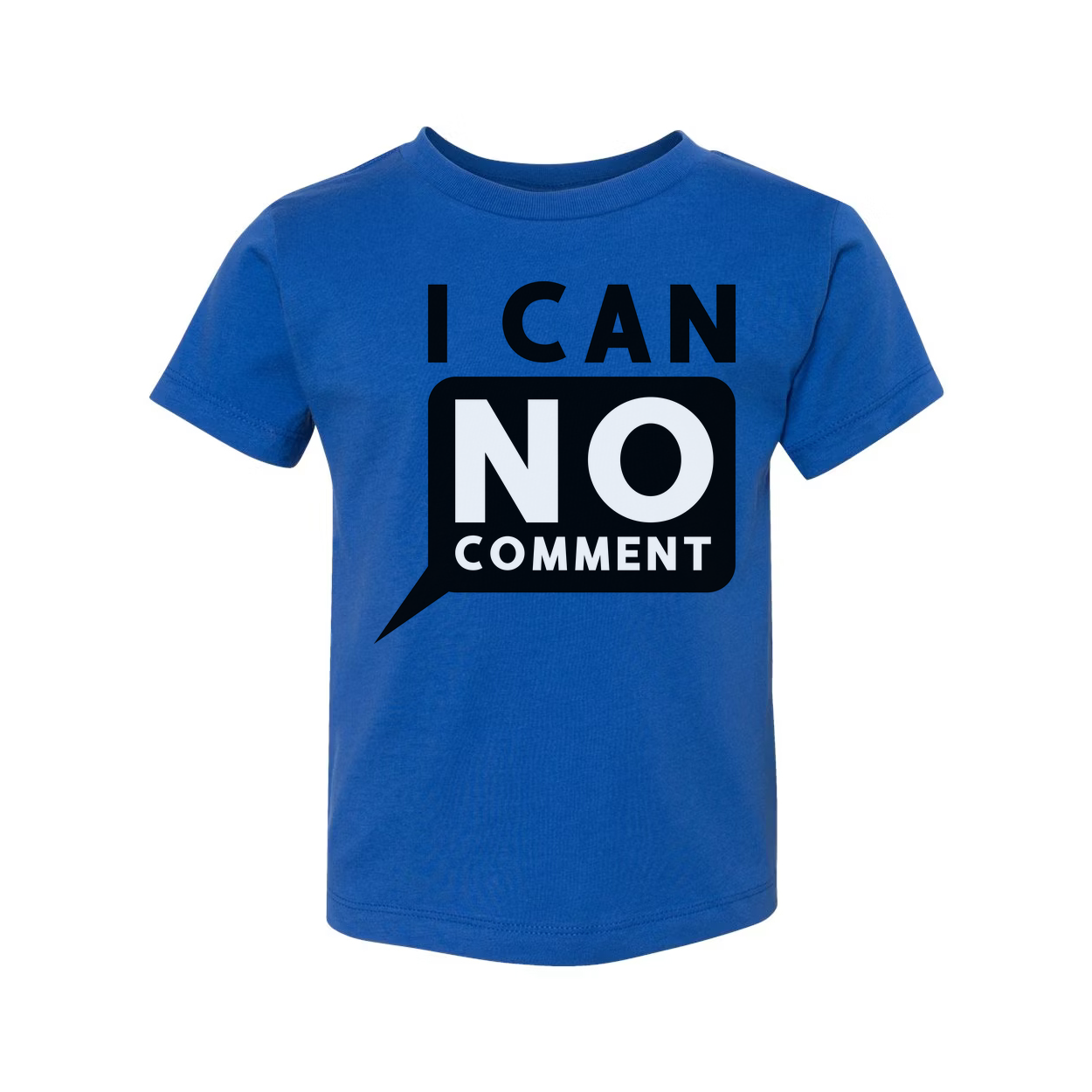 Unisex Graphic Tee With Bold I Can No Comment Speech Bubble Graphic And Typography