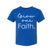 Grow Our Faith Christian Unisex T Shirt With Inspirational Scripture Message For Everyday Wear