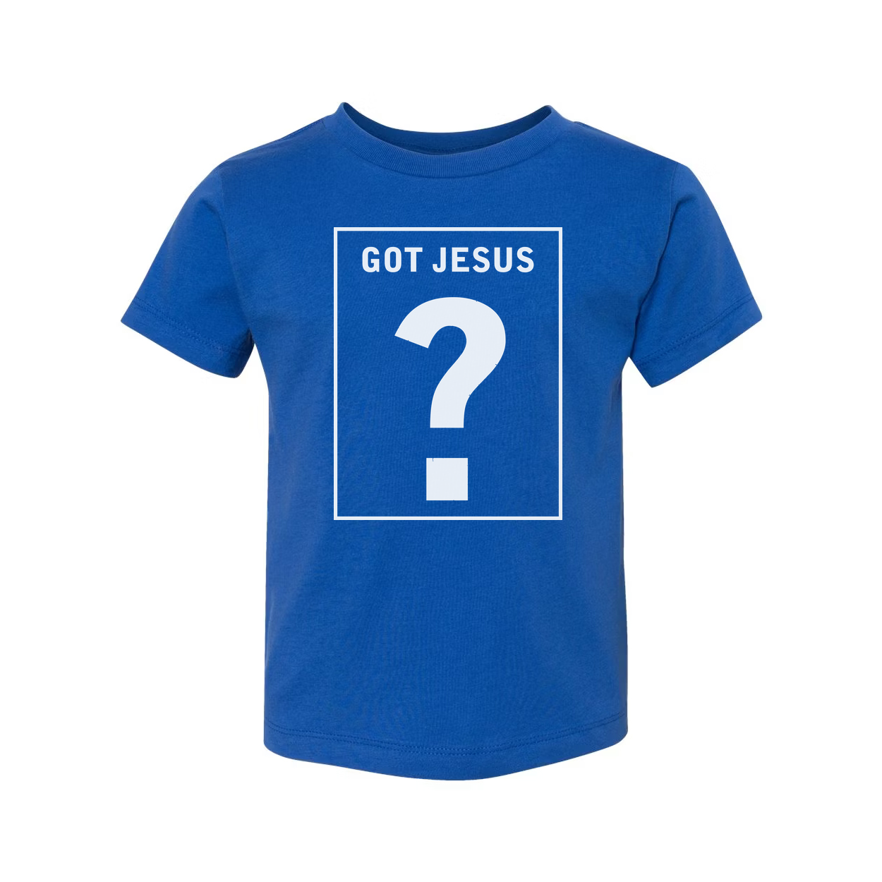 Christian Unisex Graphic T Shirt With Got Jesus Question Mark Box Design For Believers
