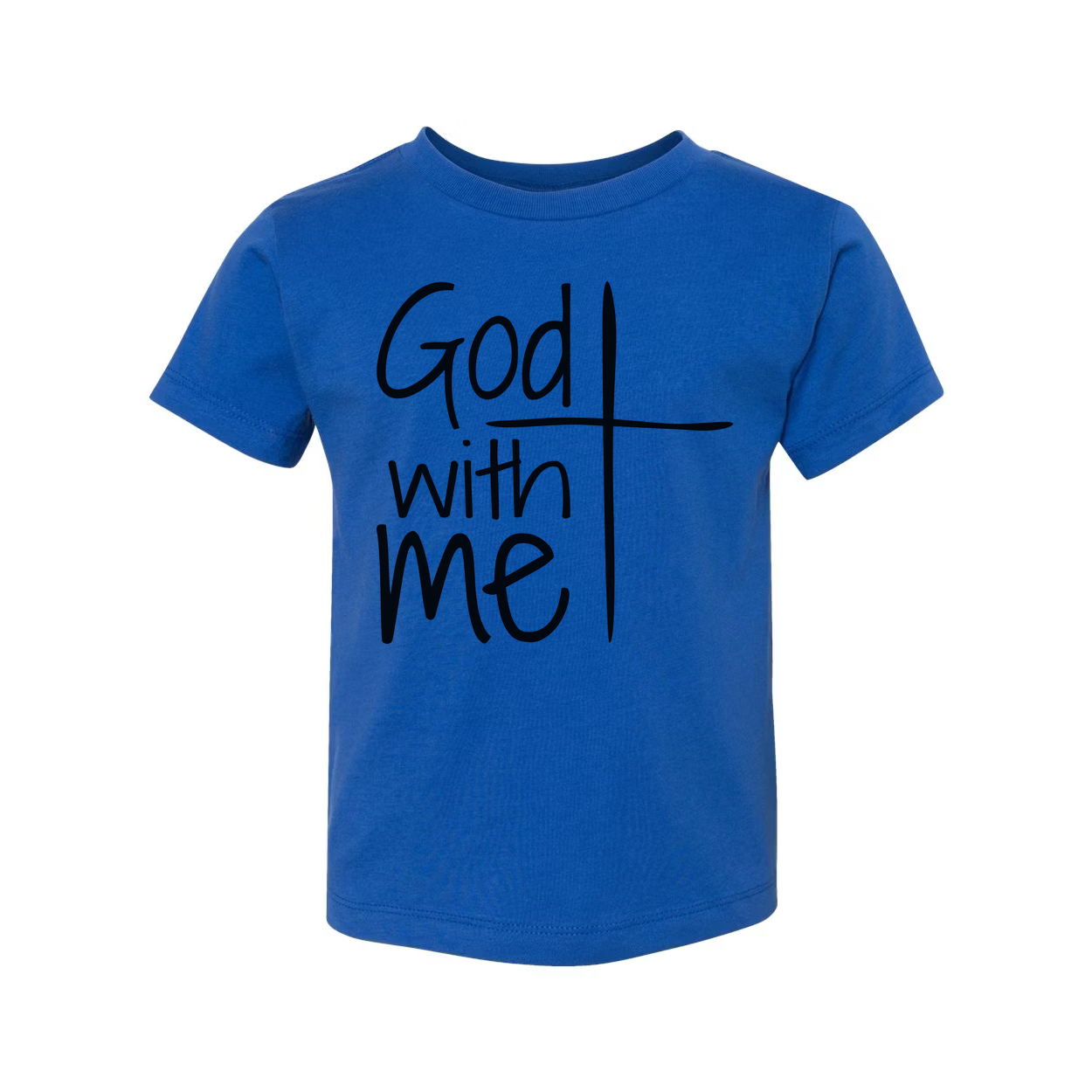 Christian Unisex T Shirt Featuring God With Me Cross Graphic For Faith Centered Wear
