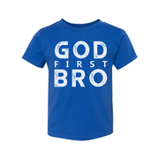 God First Bro Graphic Tee For Christians Unisex Short Sleeve Shirt Made For Everyday Faith Wear