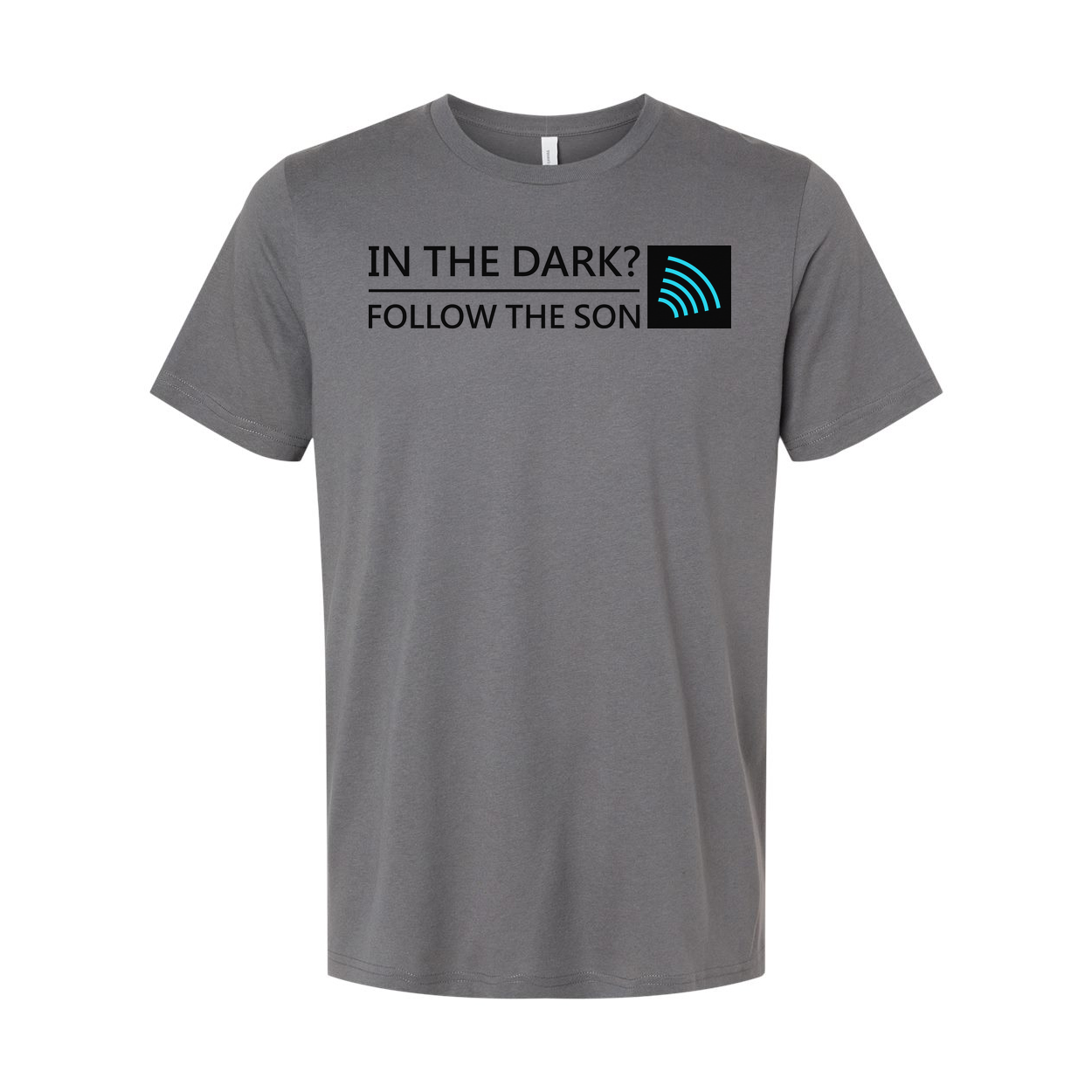 Unisex Christian T Shirt With In The Dark Follow The Son Graphic And Icon Tee Bold