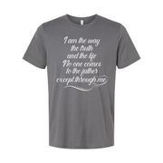 Christian Unisex T Shirt With Bible Verse Script Font