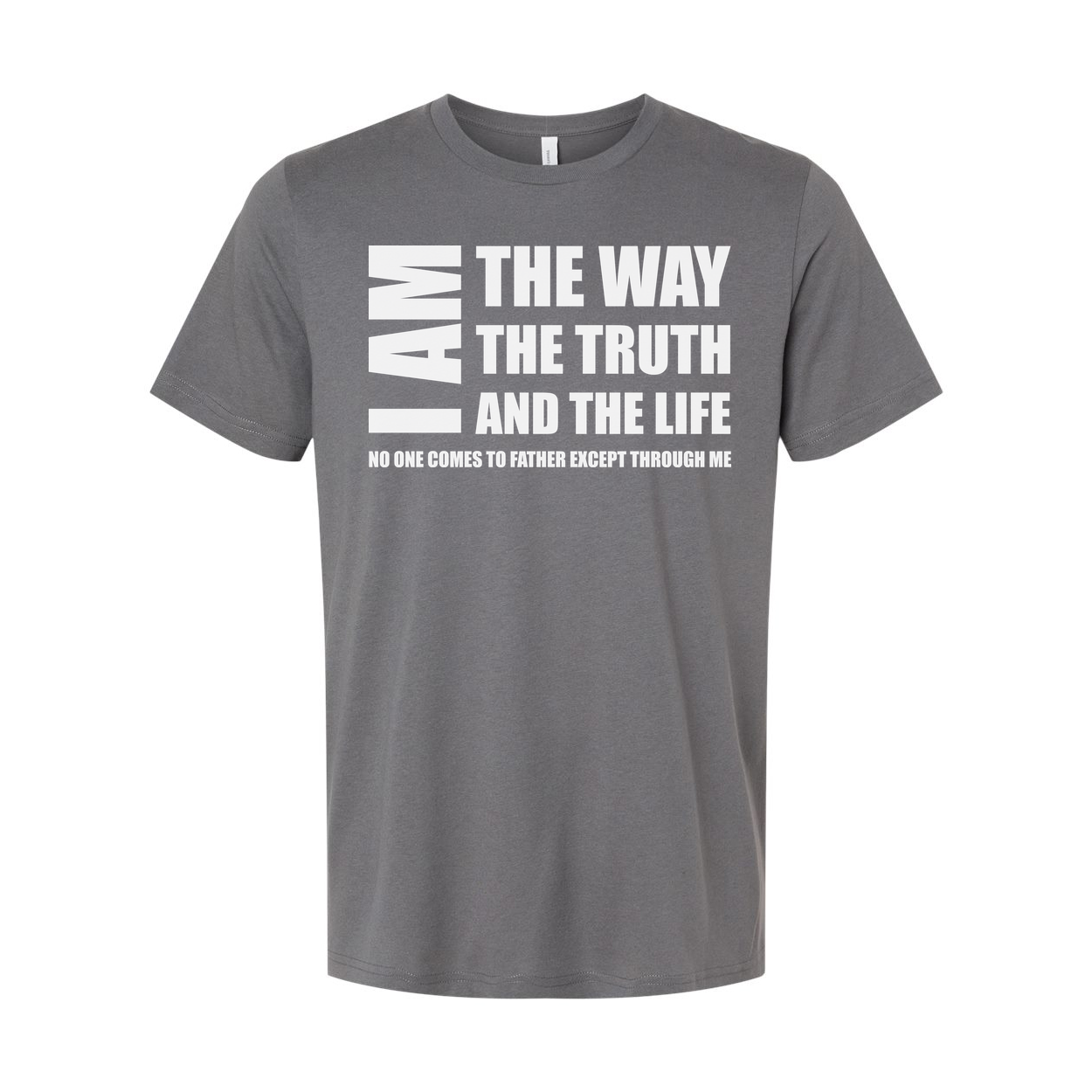 Christian Unisex T Shirt I Am The Way The Truth And The Life Graphic Tee Biblical Quote Tee For Men And Women