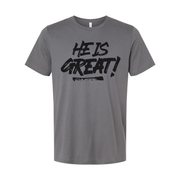 Christian Unisex Graphic Tee He Is Great Motivational Scripture Shirt For Men And Women