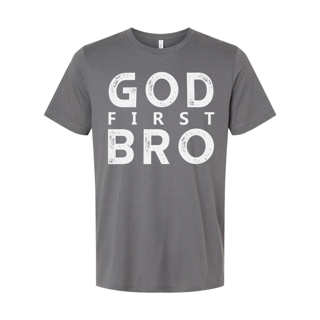 God First Bro Graphic Tee For Christians Unisex Short Sleeve Shirt Made For Everyday Faith Wear