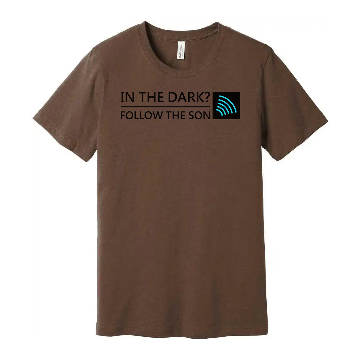 Unisex Christian T Shirt With In The Dark Follow The Son Graphic And Icon Tee Bold