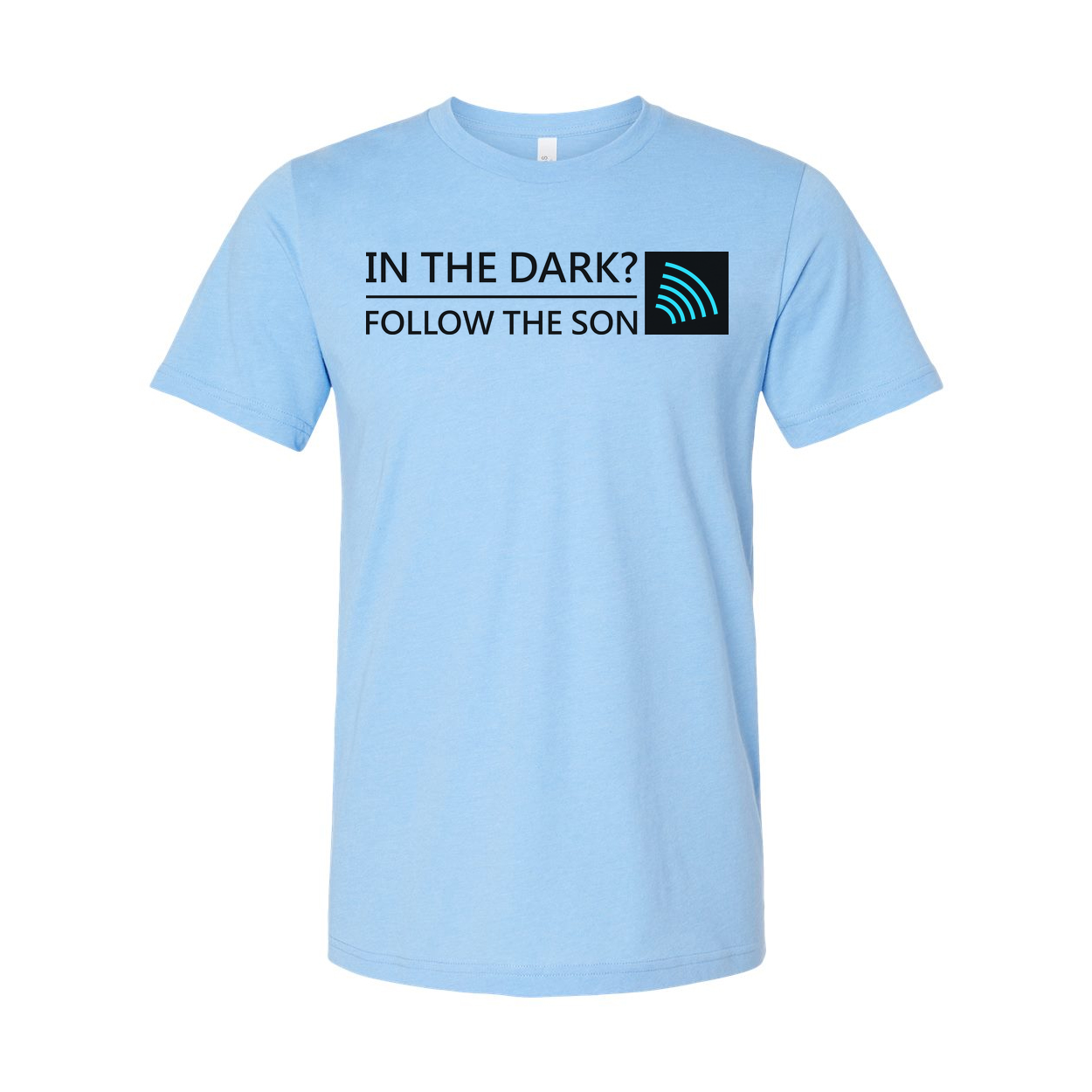 Unisex Christian T Shirt With In The Dark Follow The Son Graphic And Icon Tee Bold