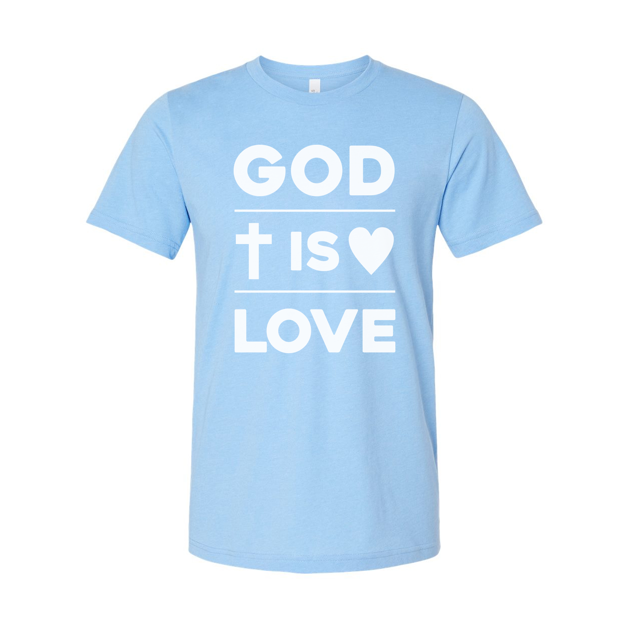 Unisex Christian T Shirt With God Is Love Graphic Design Tee For Faith Enthusiasts And Everyday Wear