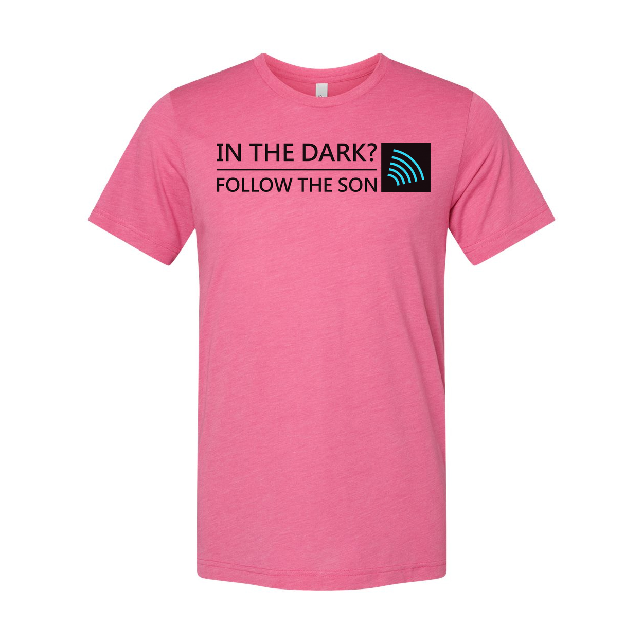 Unisex Christian T Shirt With In The Dark Follow The Son Graphic And Icon Tee Bold