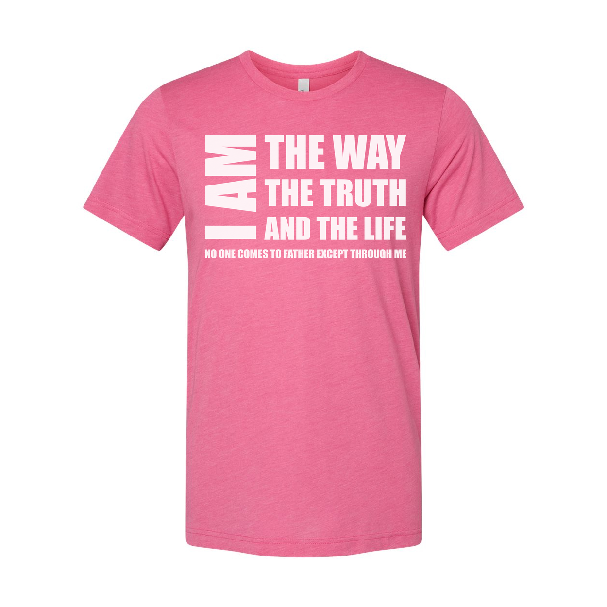 Christian Unisex T Shirt I Am The Way The Truth And The Life Graphic Tee Biblical Quote Tee For Men And Women