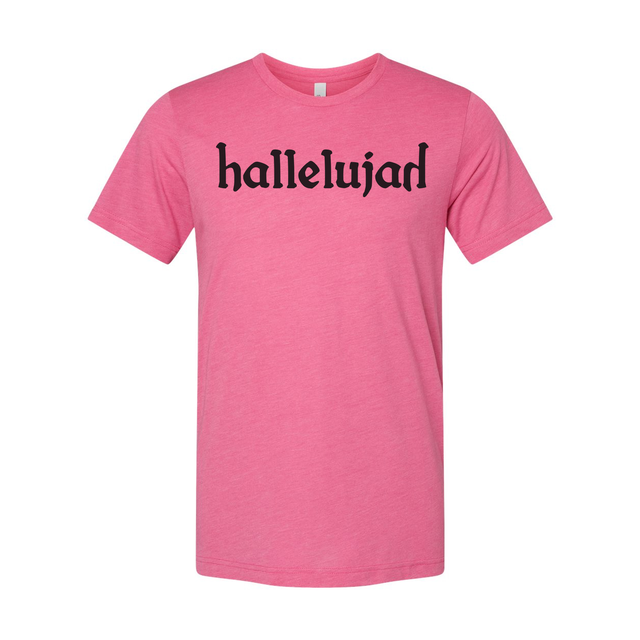 Hallelujah Christian Unisex T Shirt With Bold Script Print For Faith And Spiritual Wear