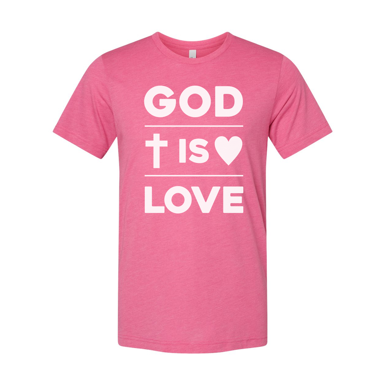 Unisex Christian T Shirt With God Is Love Graphic Design Tee For Faith Enthusiasts And Everyday Wear