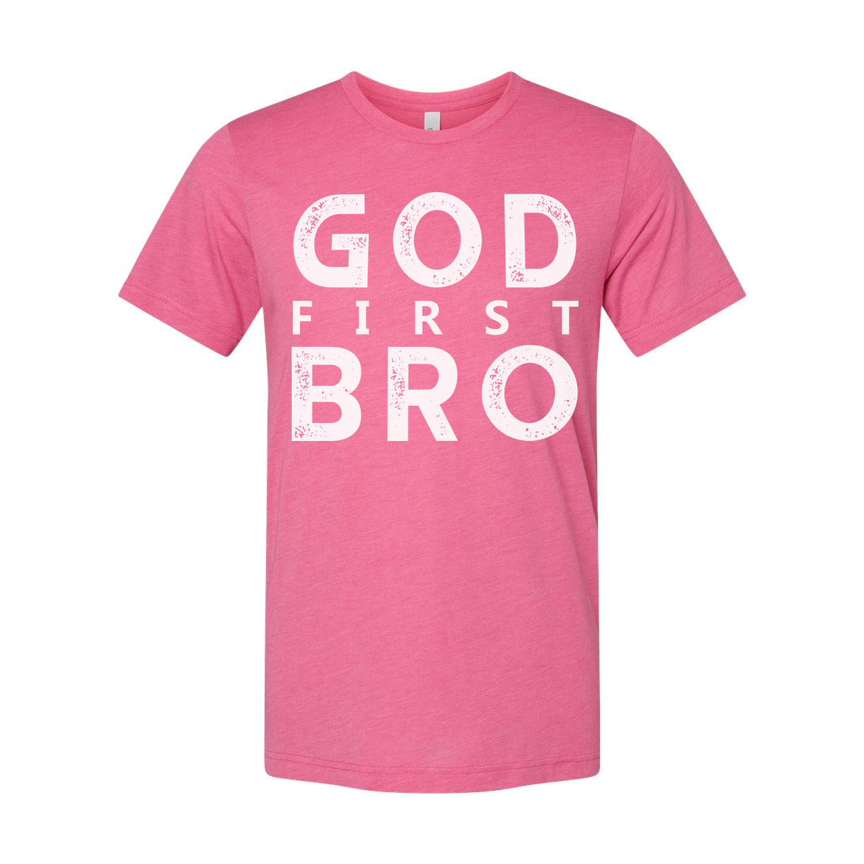 God First Bro Graphic Tee For Christians Unisex Short Sleeve Shirt Made For Everyday Faith Wear