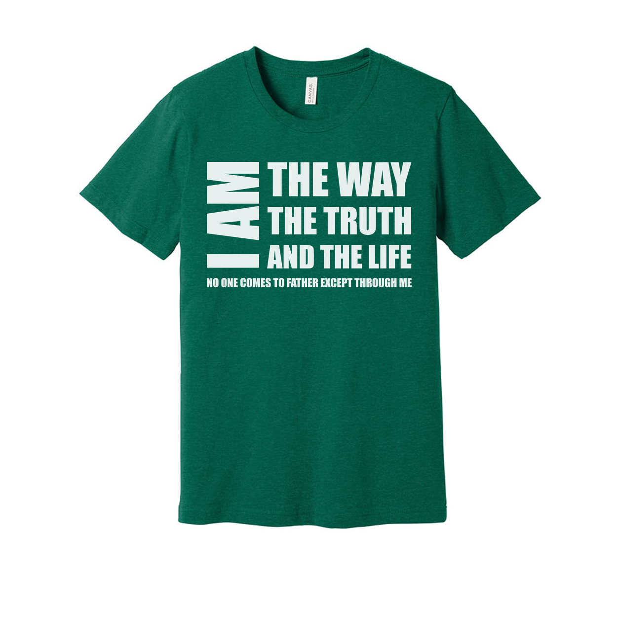 Christian Unisex T Shirt I Am The Way The Truth And The Life Graphic Tee Biblical Quote Tee For Men And Women
