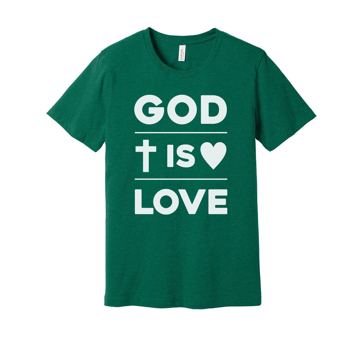 Unisex Christian T Shirt With God Is Love Graphic Design Tee For Faith Enthusiasts And Everyday Wear