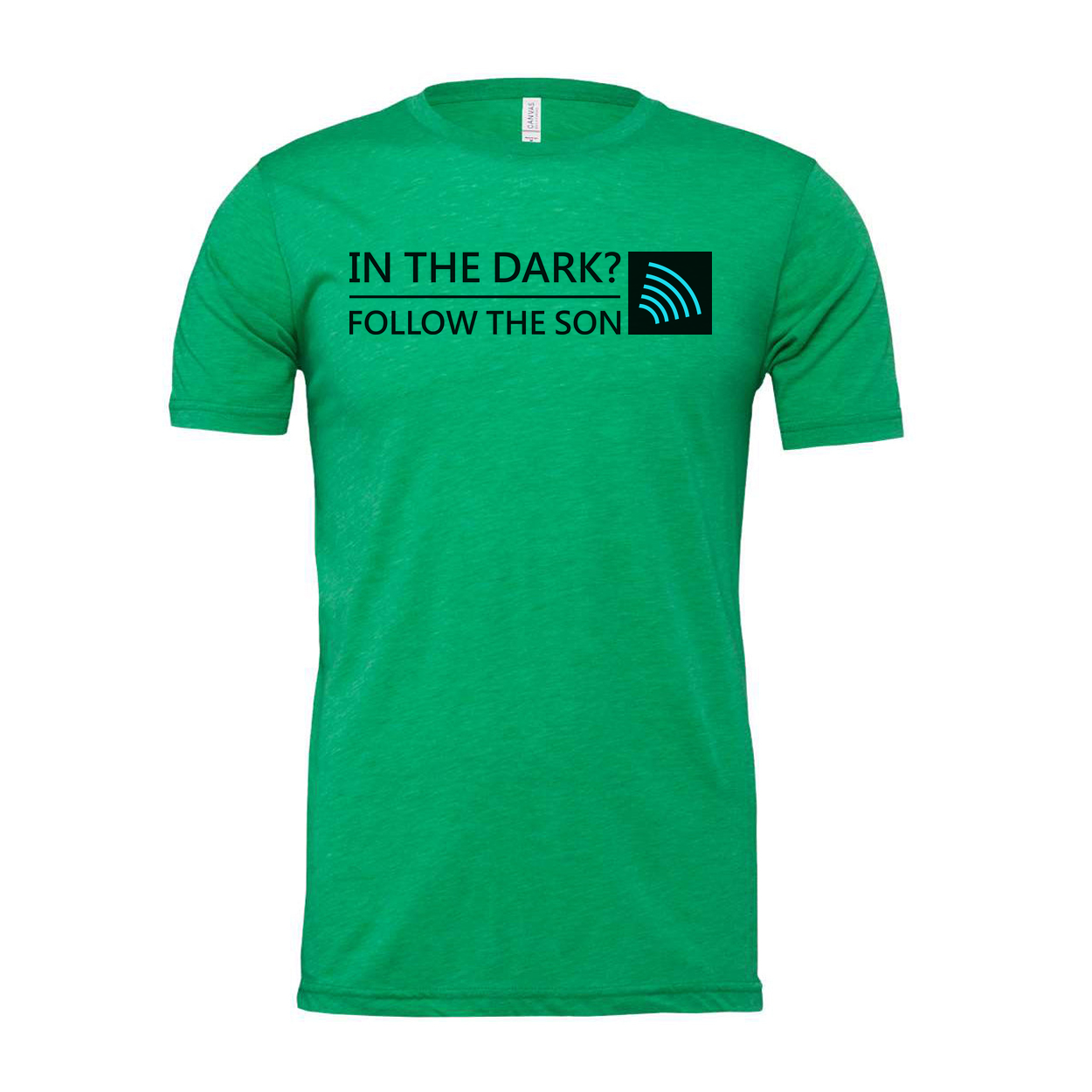 Unisex Christian T Shirt With In The Dark Follow The Son Graphic And Icon Tee Bold