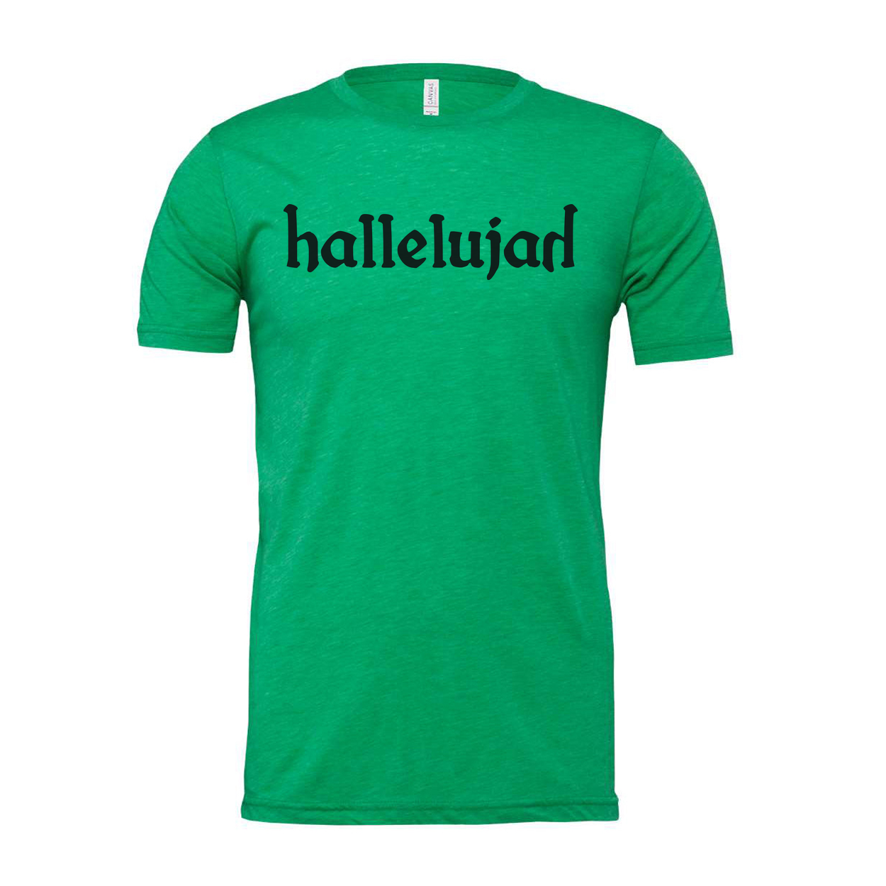Hallelujah Christian Unisex T Shirt With Bold Script Print For Faith And Spiritual Wear