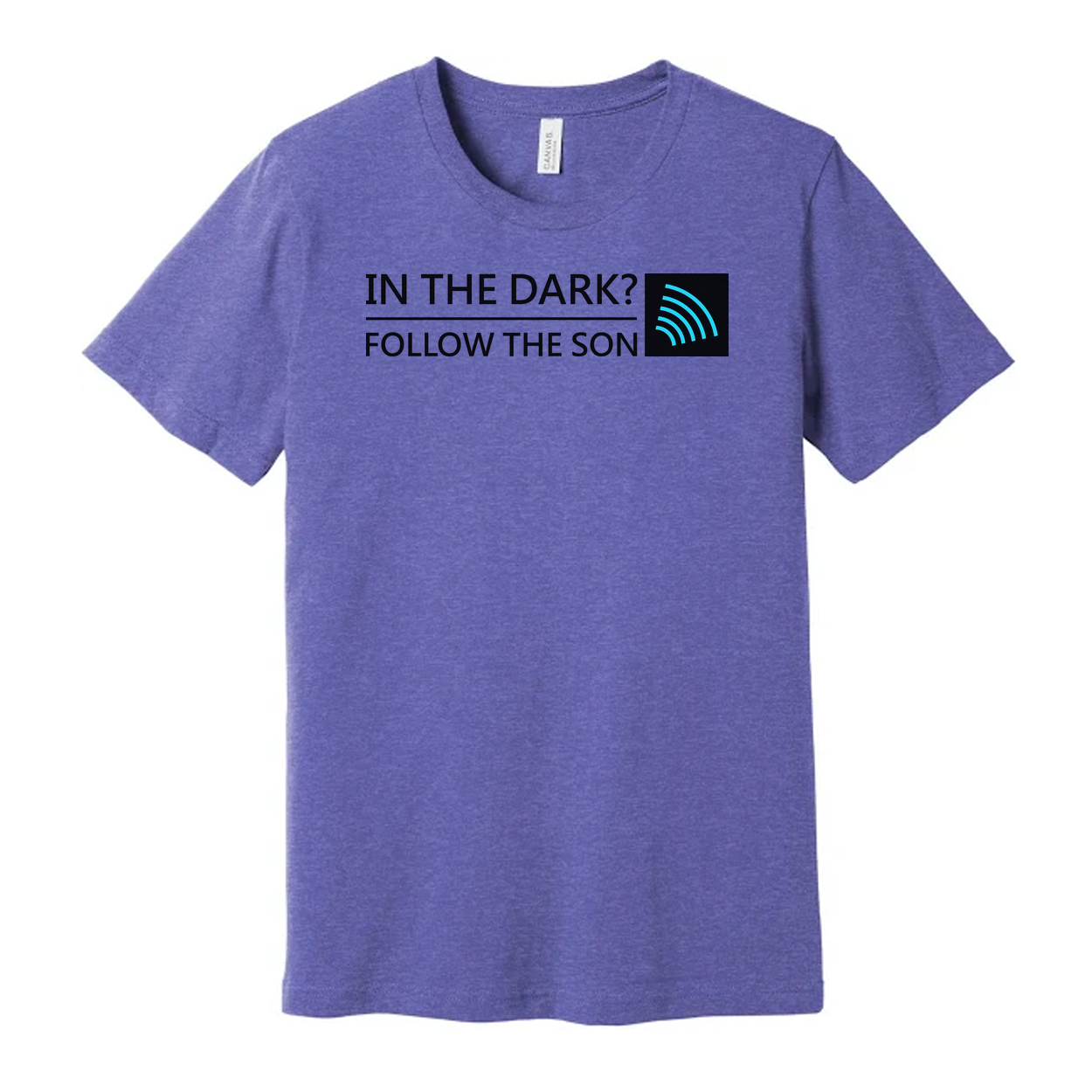 Unisex Christian T Shirt With In The Dark Follow The Son Graphic And Icon Tee Bold