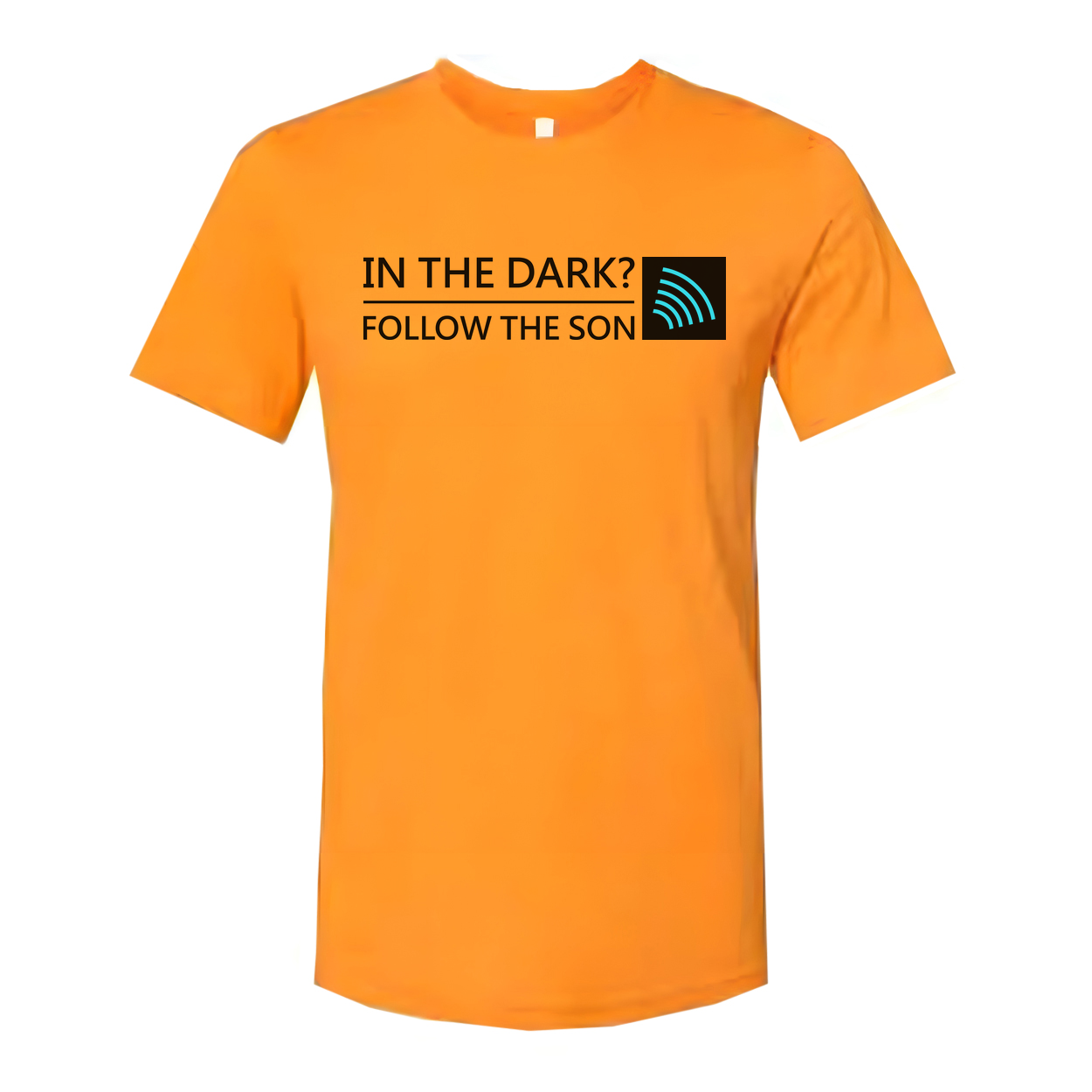 Unisex Christian T Shirt With In The Dark Follow The Son Graphic And Icon Tee Bold