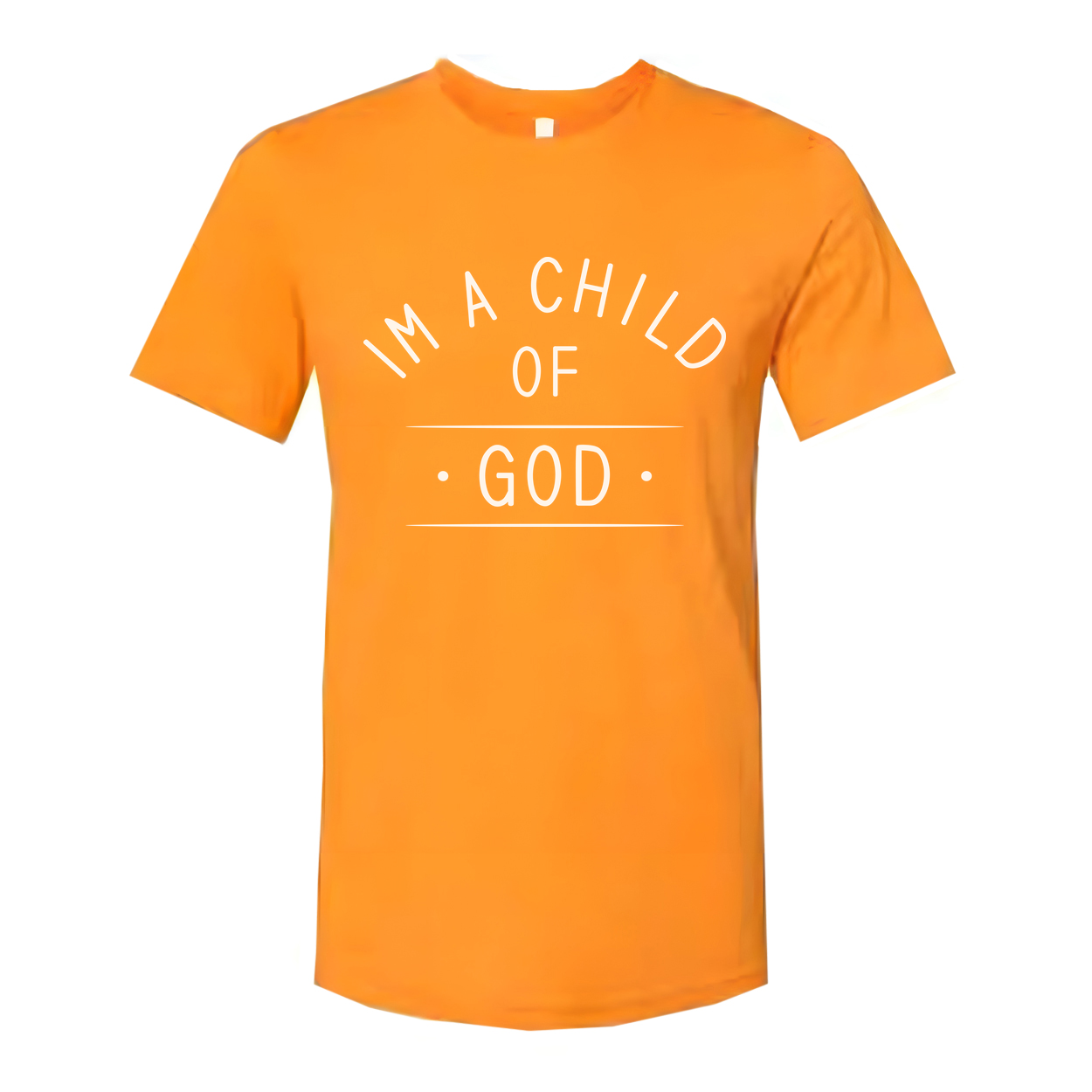 Unisex Christian T Shirt With I Am A Child Of God Arch Text Design Graphic Tee Soft Fabric
