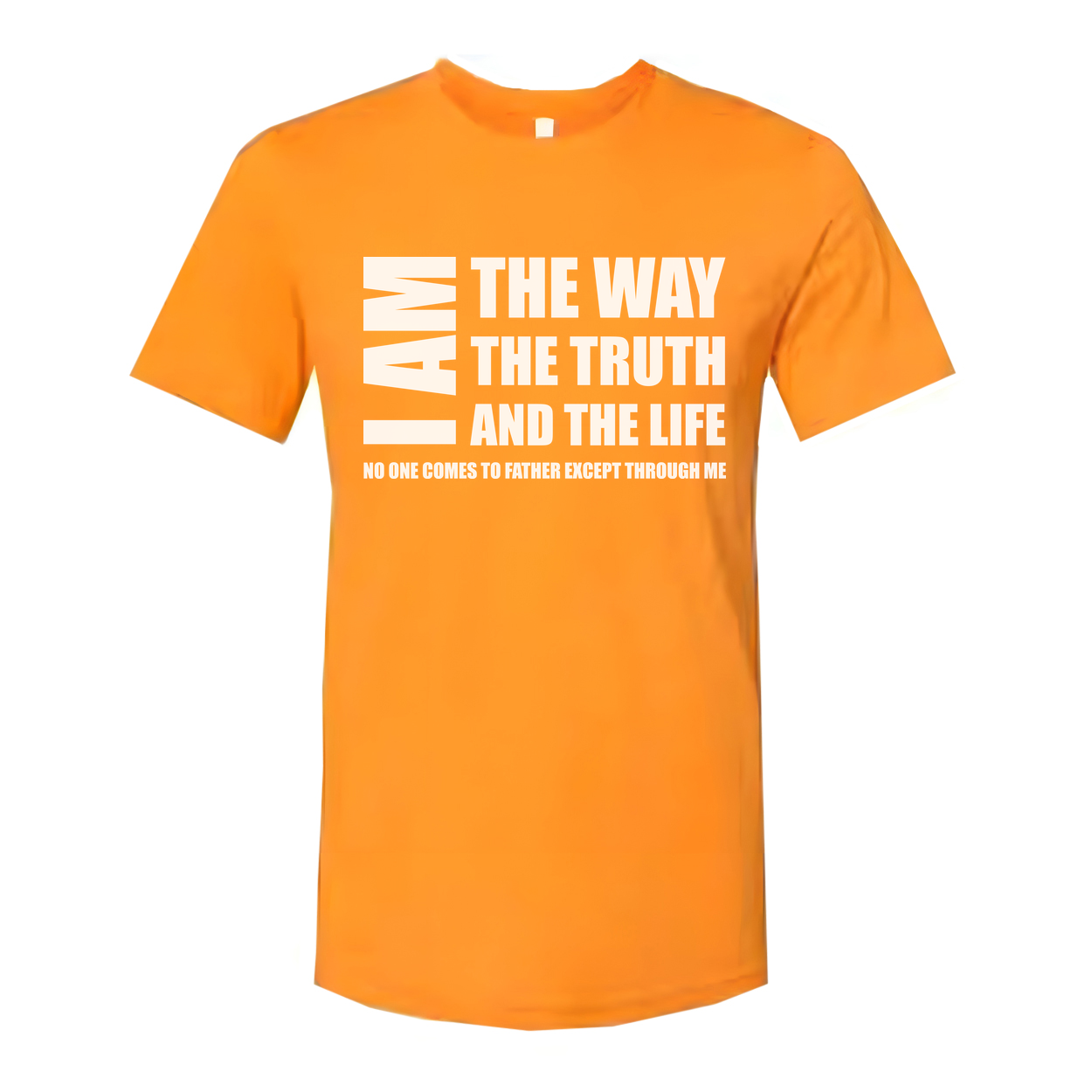 Christian Unisex T Shirt I Am The Way The Truth And The Life Graphic Tee Biblical Quote Tee For Men And Women