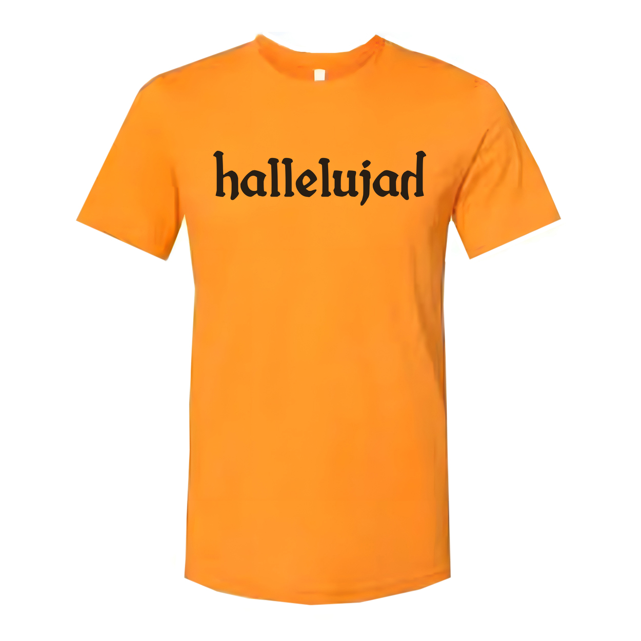 Hallelujah Christian Unisex T Shirt With Bold Script Print For Faith And Spiritual Wear