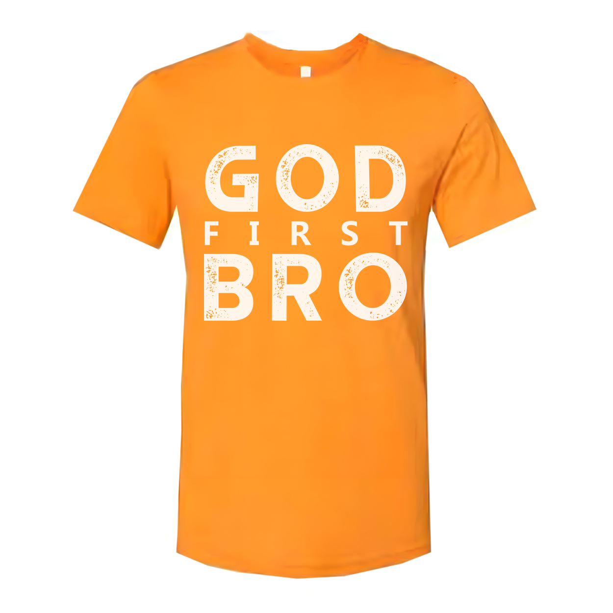 God First Bro Graphic Tee For Christians Unisex Short Sleeve Shirt Made For Everyday Faith Wear