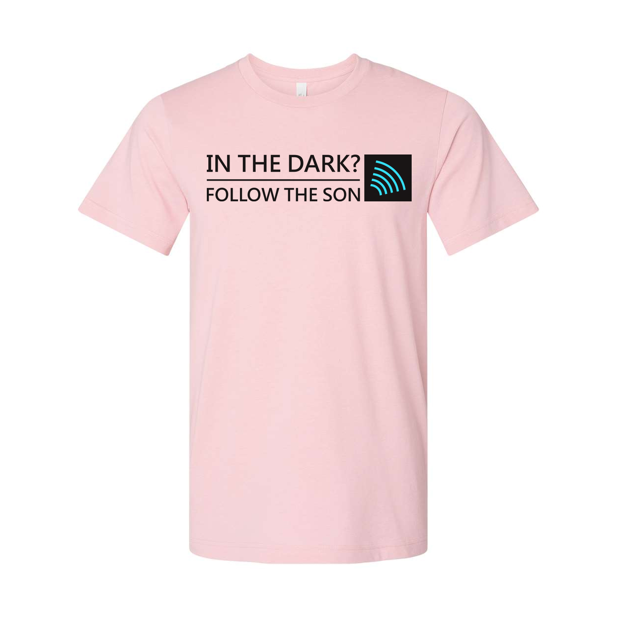 Unisex Christian T Shirt With In The Dark Follow The Son Graphic And Icon Tee Bold
