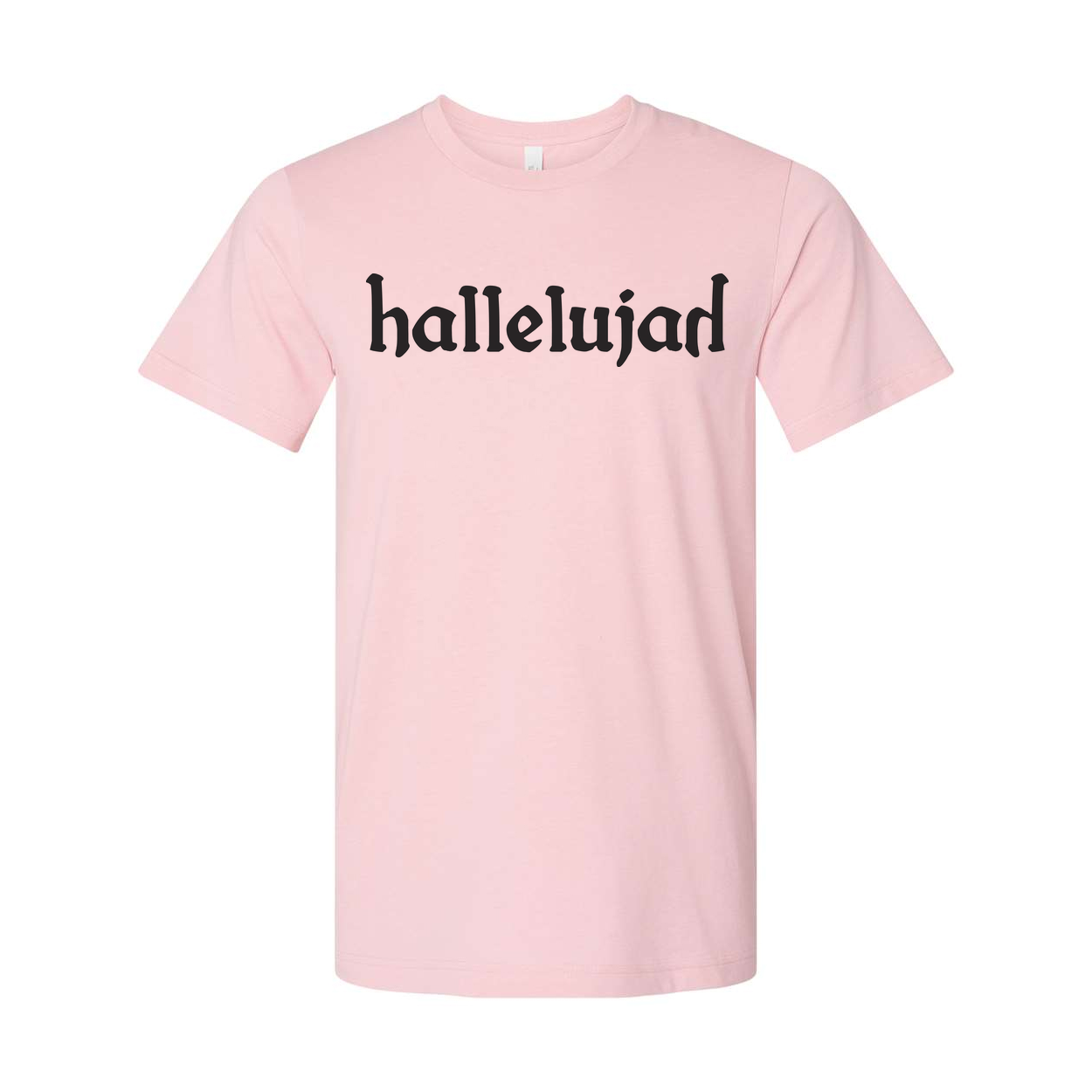 Hallelujah Christian Unisex T Shirt With Bold Script Print For Faith And Spiritual Wear