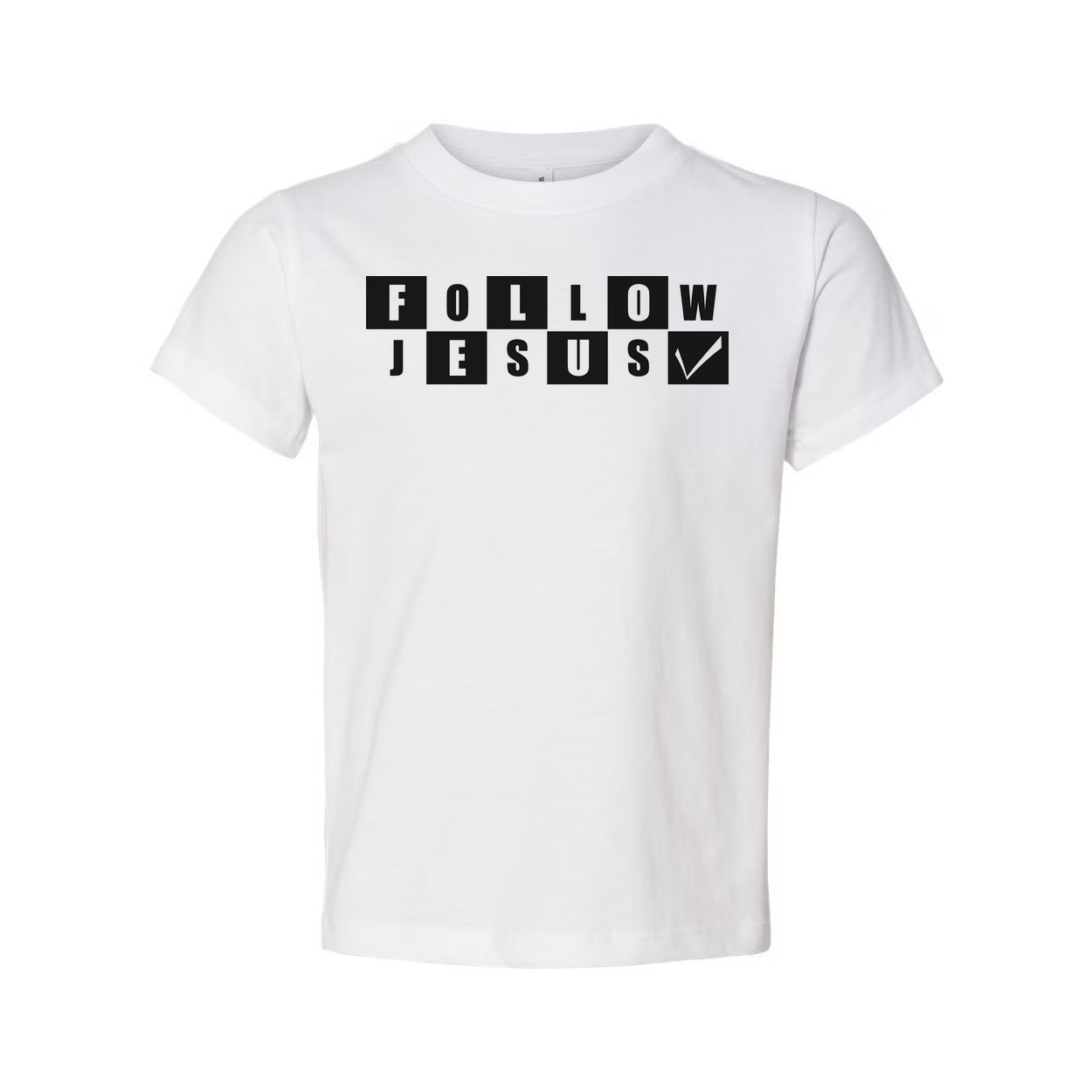 Follow Jesus Graphic Tee For Christians Unisex Short Sleeve Shirt With Inspirational Message