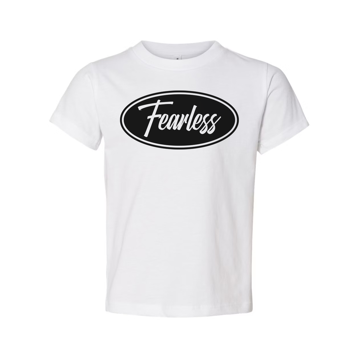 Christian Fearless Faith Oval Logo Unisex Graphic Tee For Men And Women Everyday Wear