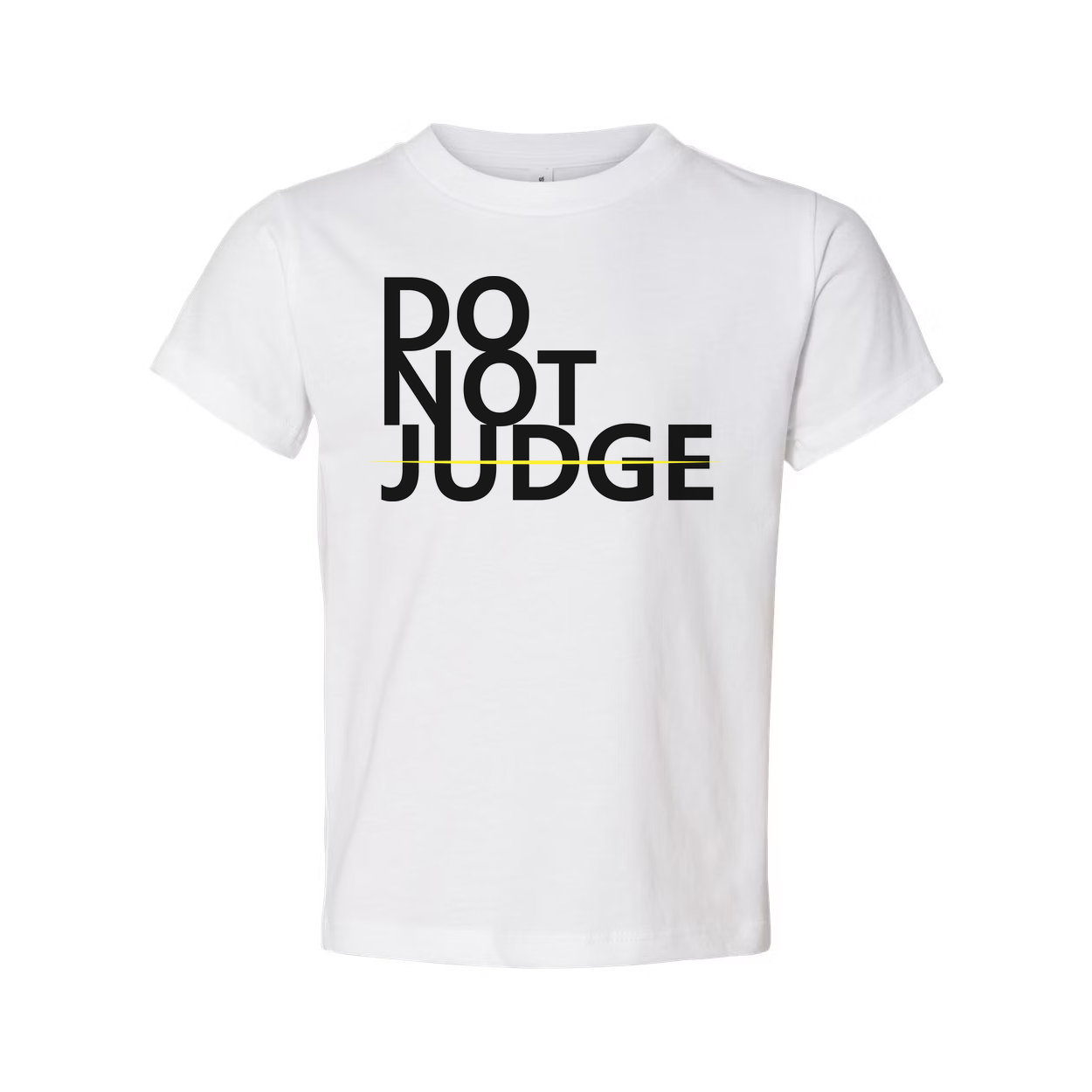 Unisex Do Not Judge Graphic Tee Short Sleeve Casual Shirt For Everyday Wear Soft Comfortable Fit