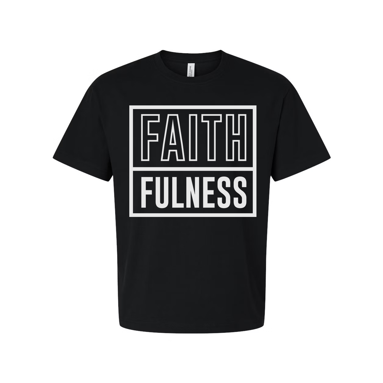 Christian Faithfulness Graphic T Shirt For Unisex Adults With Bold Boxed Design Edition